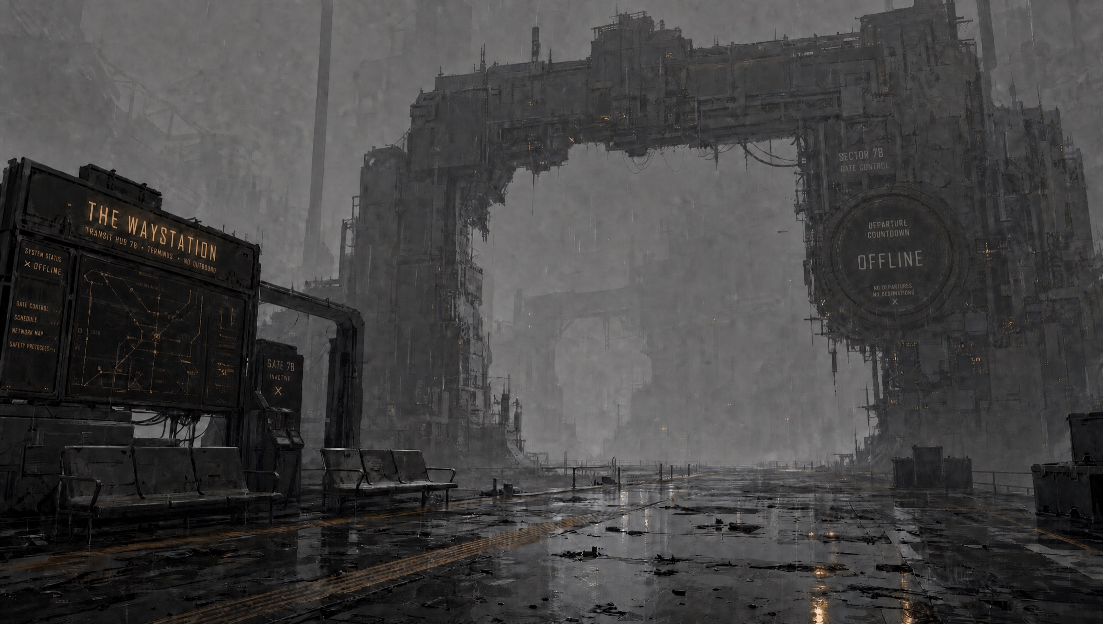 The Waystation environment plate, departure dial offline